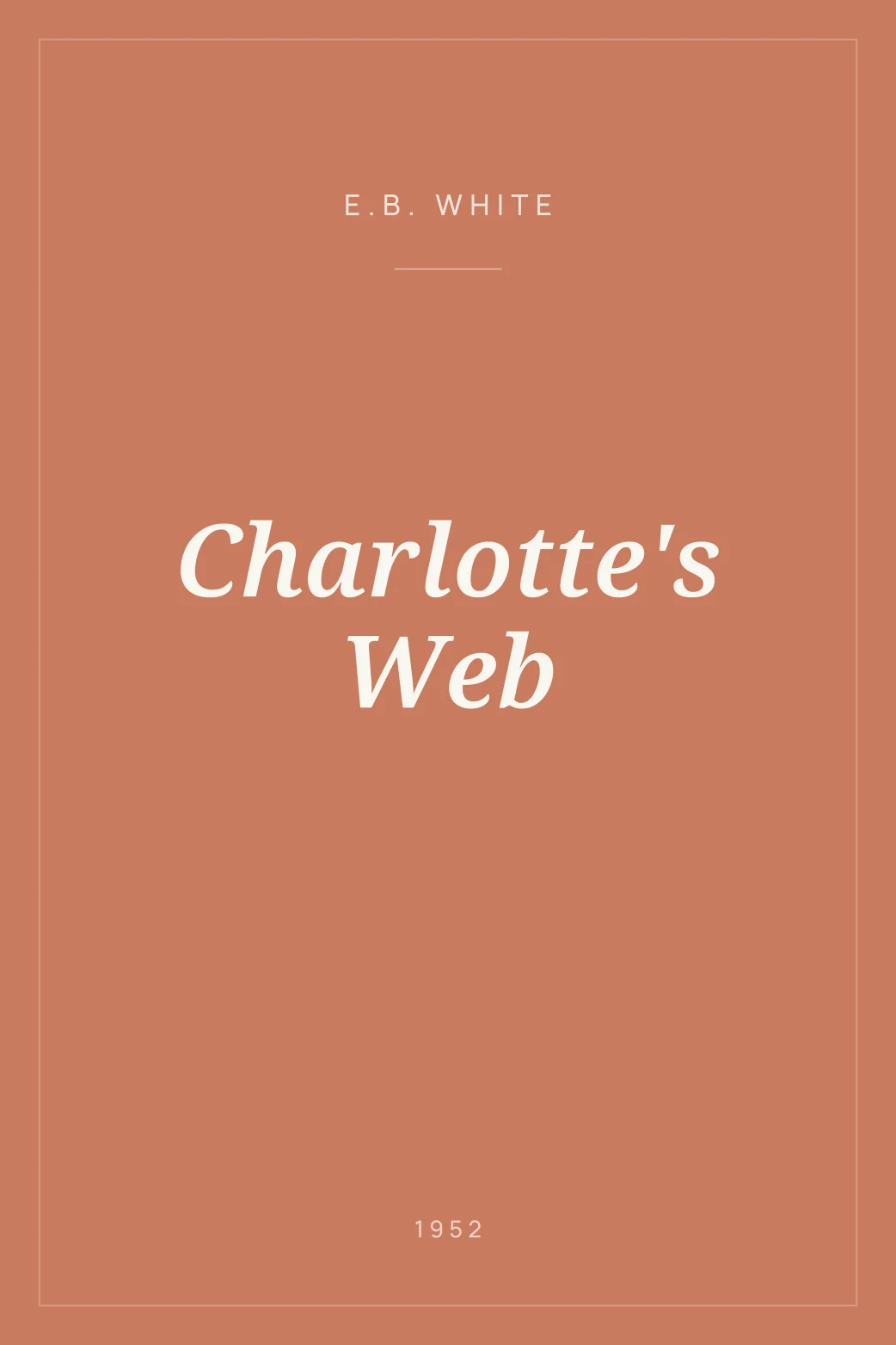 Portada de Charlotte's Web