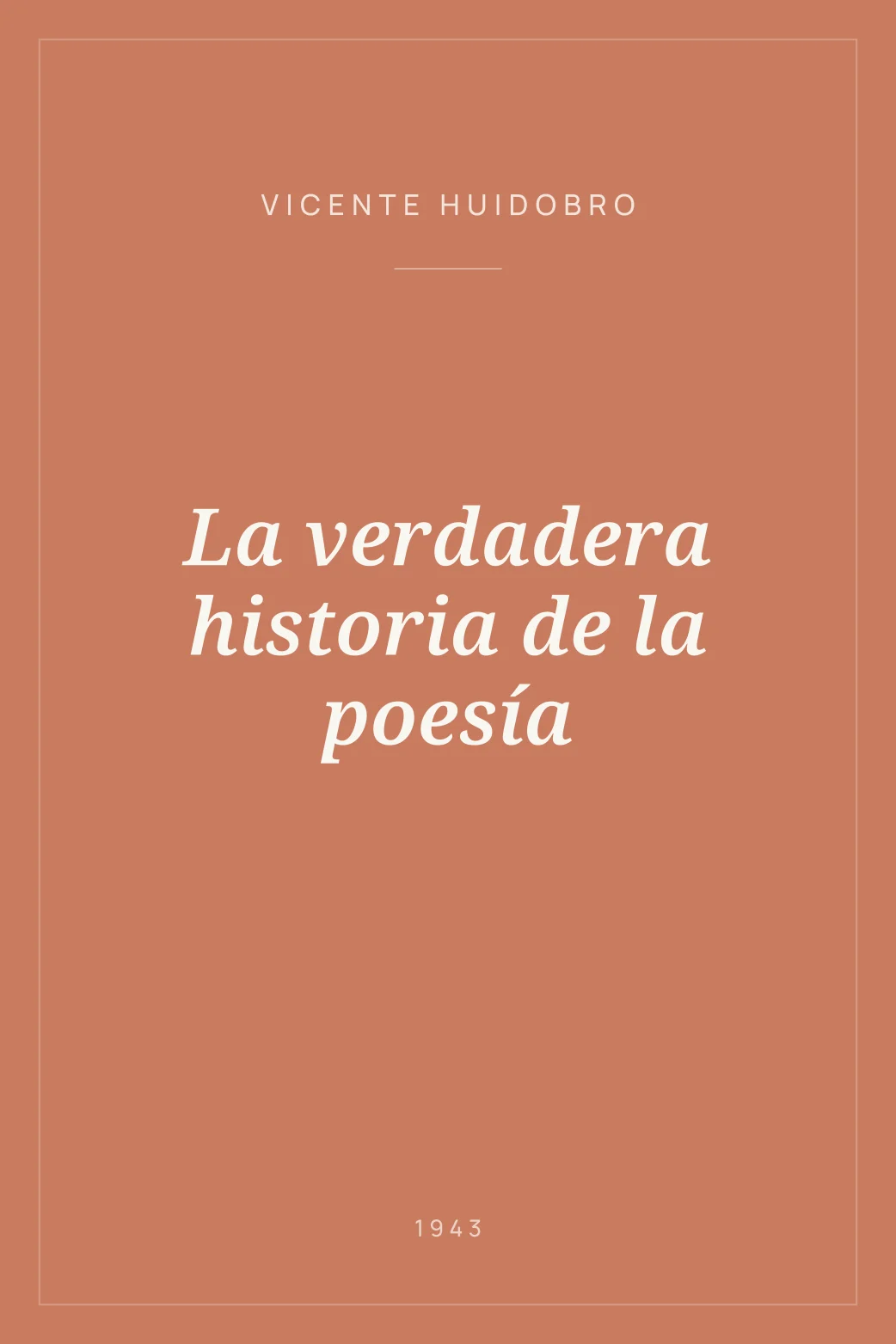 Portada de La verdadera historia de la poesía