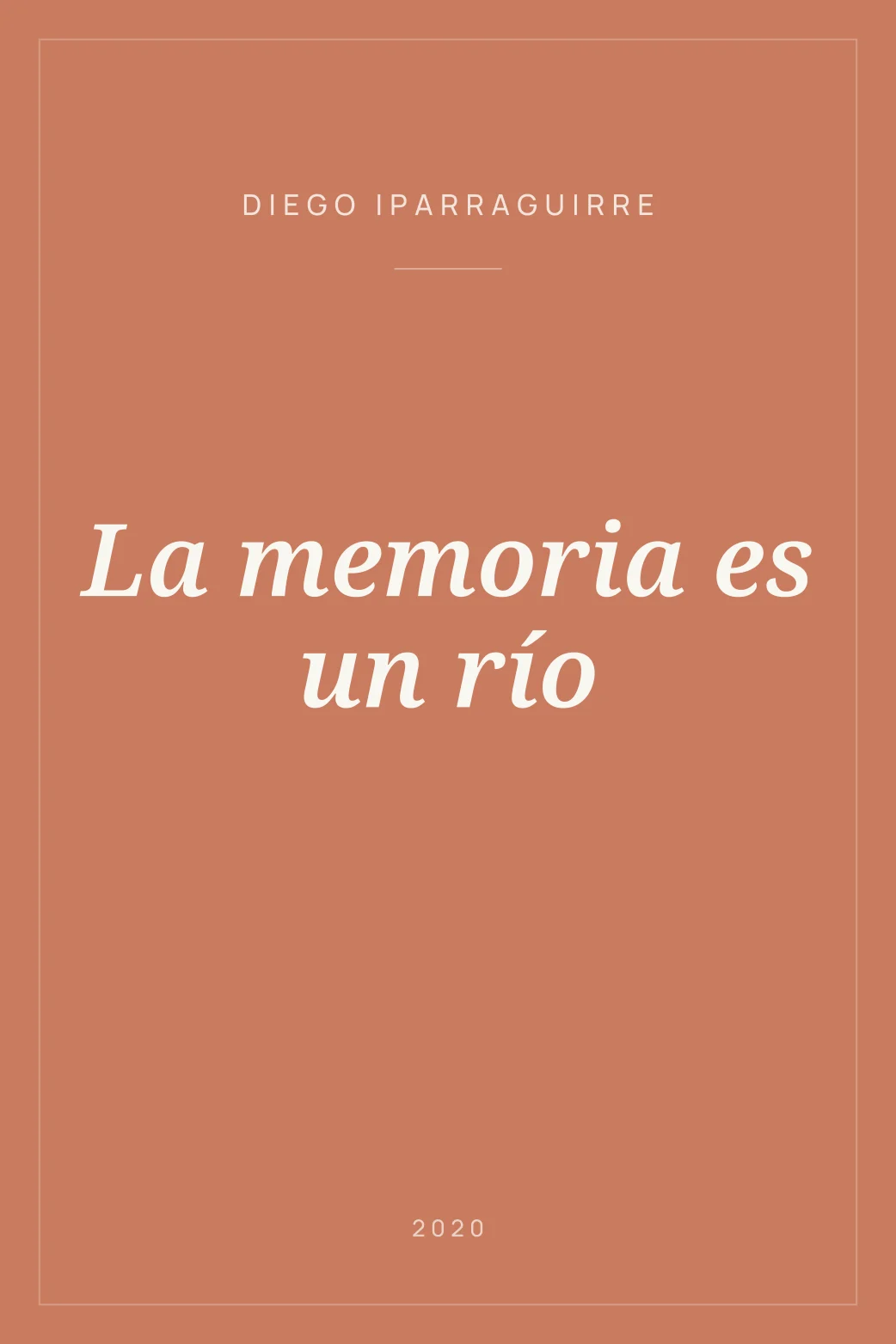 Portada de La memoria es un río