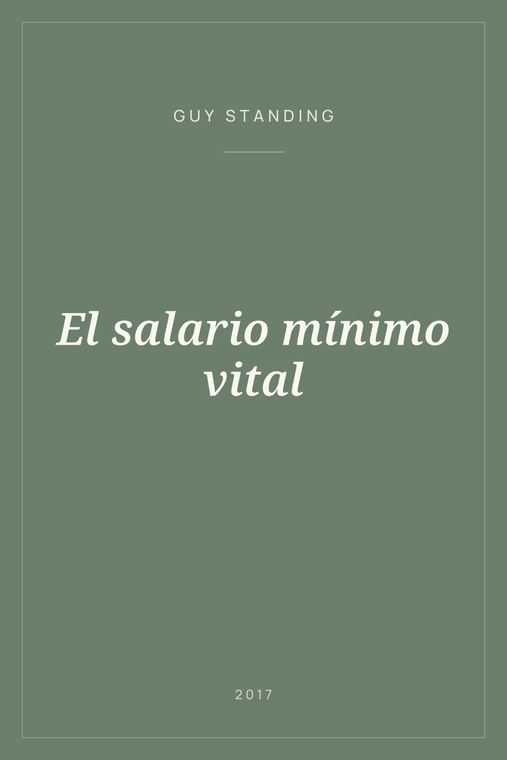 Portada de El salario mínimo vital