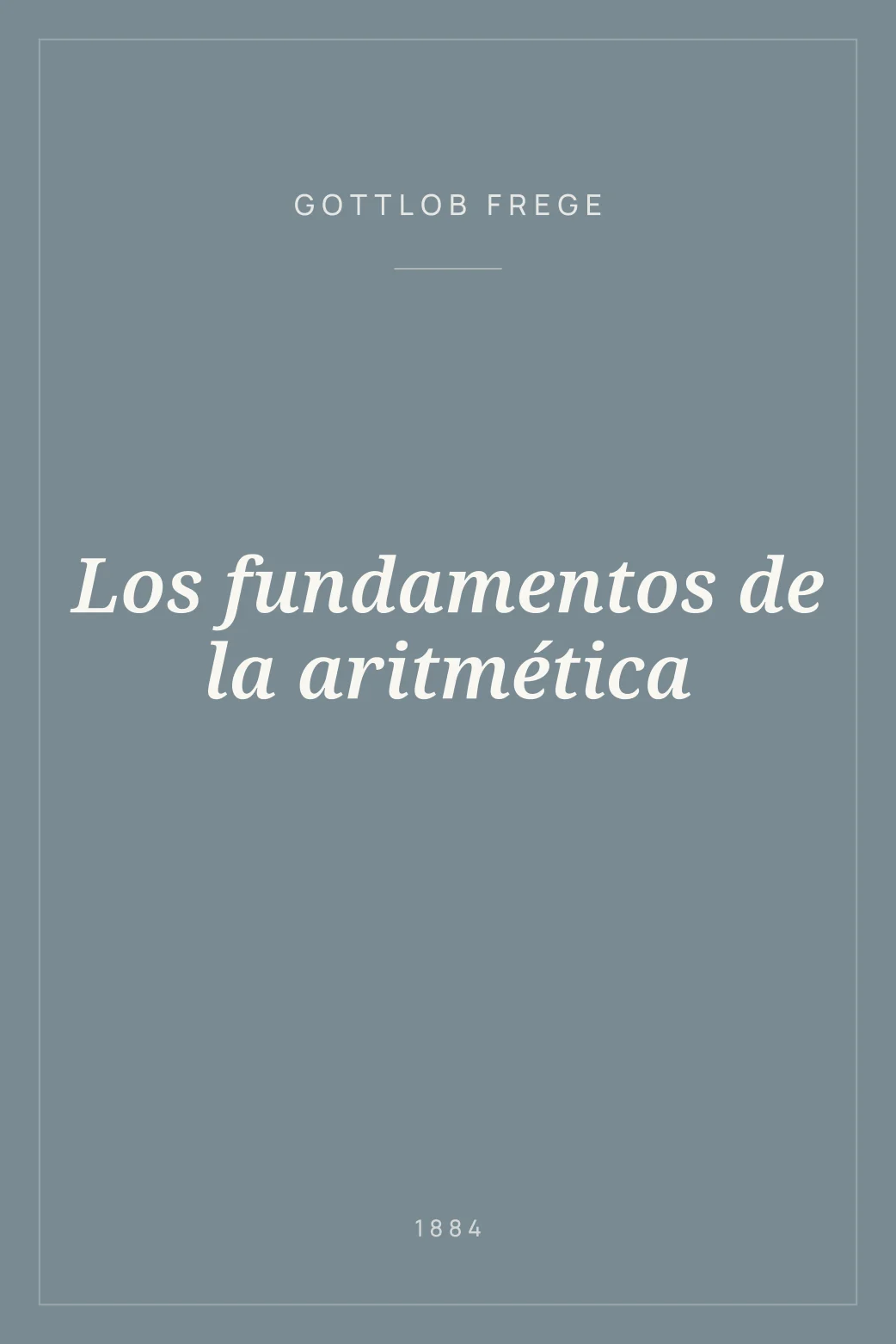 Portada de Los fundamentos de la aritmética