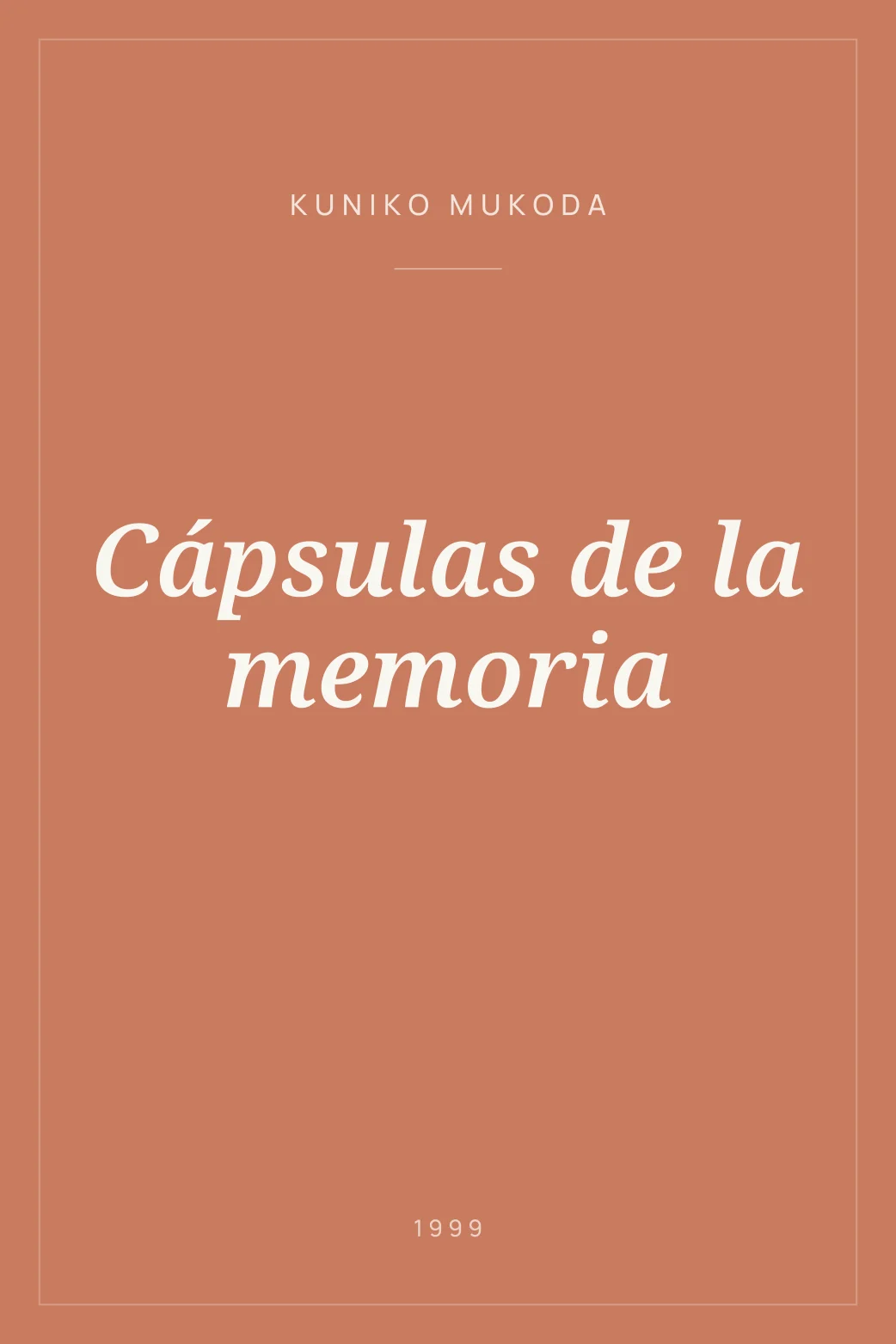 Portada de Cápsulas de la memoria