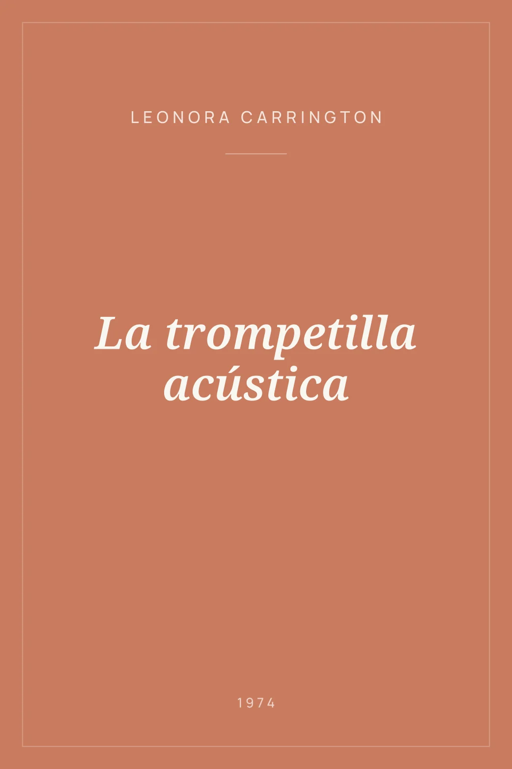 Portada de La trompetilla acústica