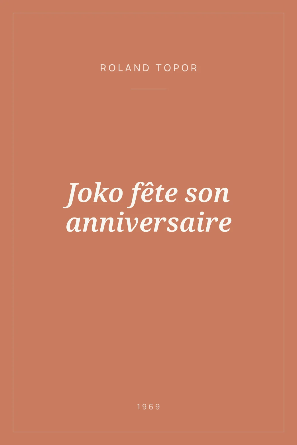 Portada de Joko fête son anniversaire