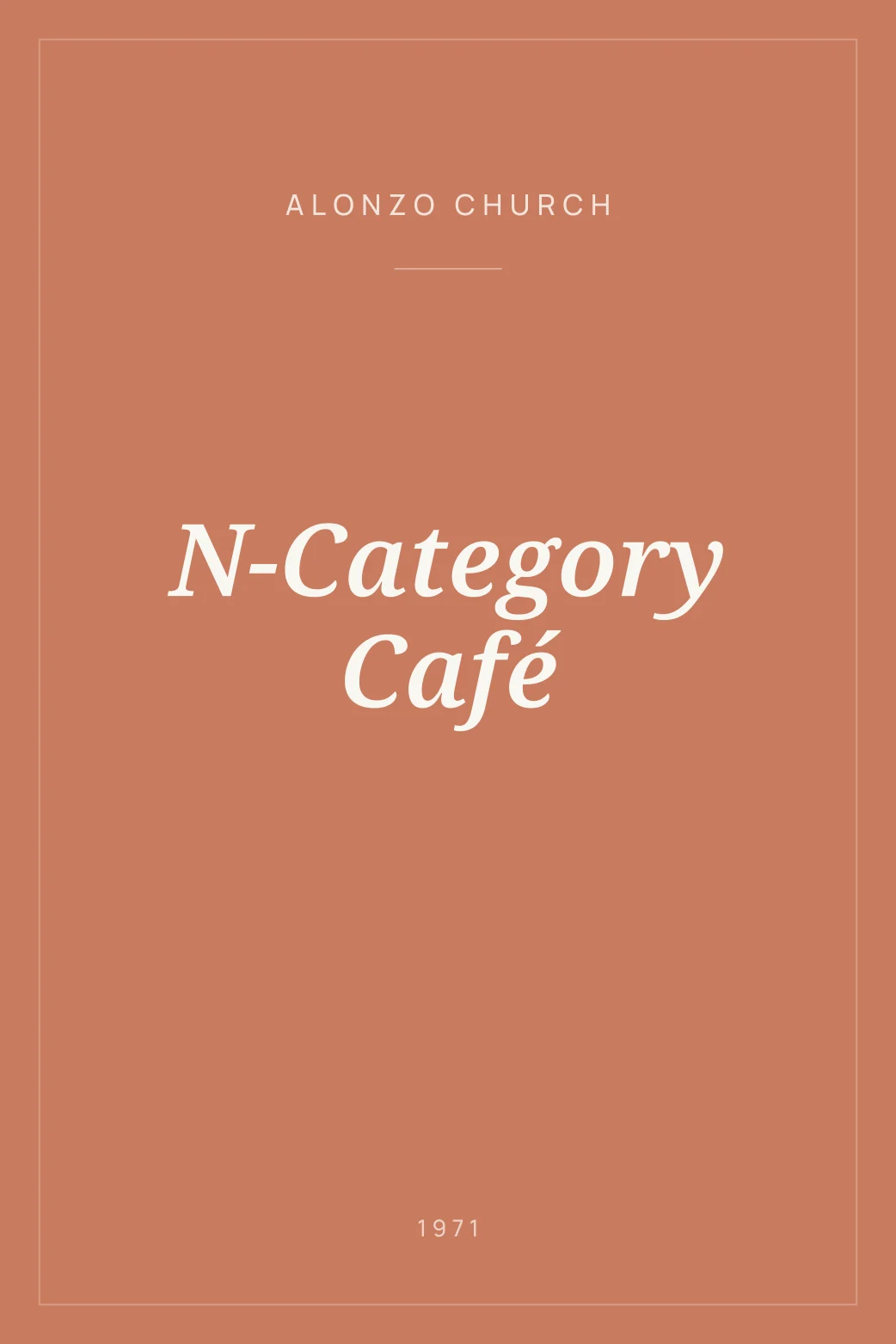 Portada de N-Category Café