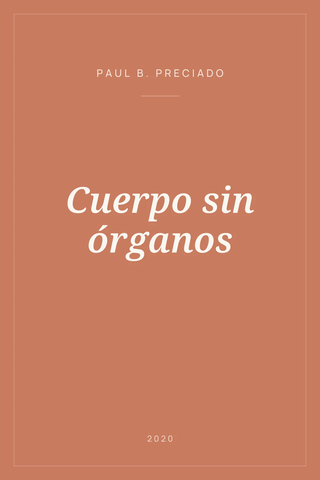 Portada de Cuerpo sin órganos