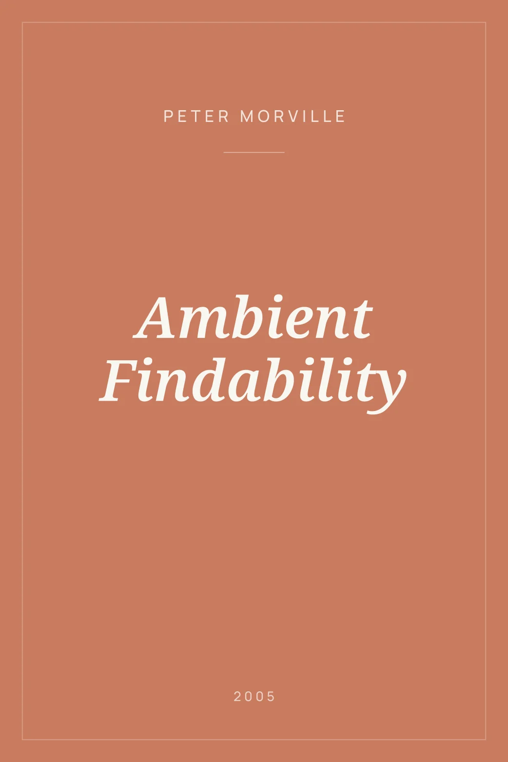 Portada de Ambient Findability