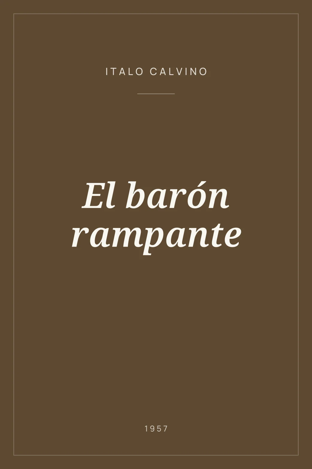 Portada de El barón rampante