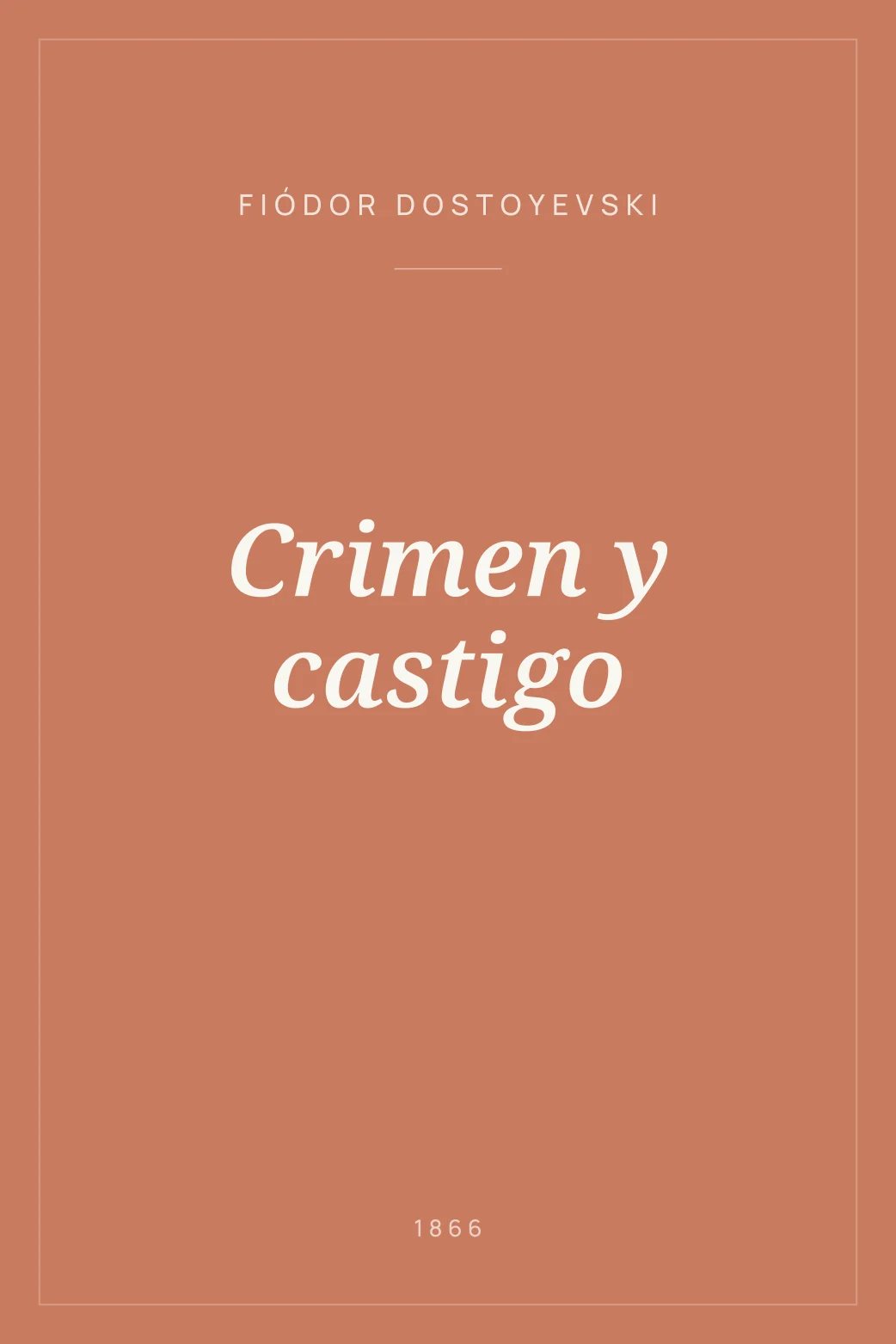 Portada de Crimen y castigo