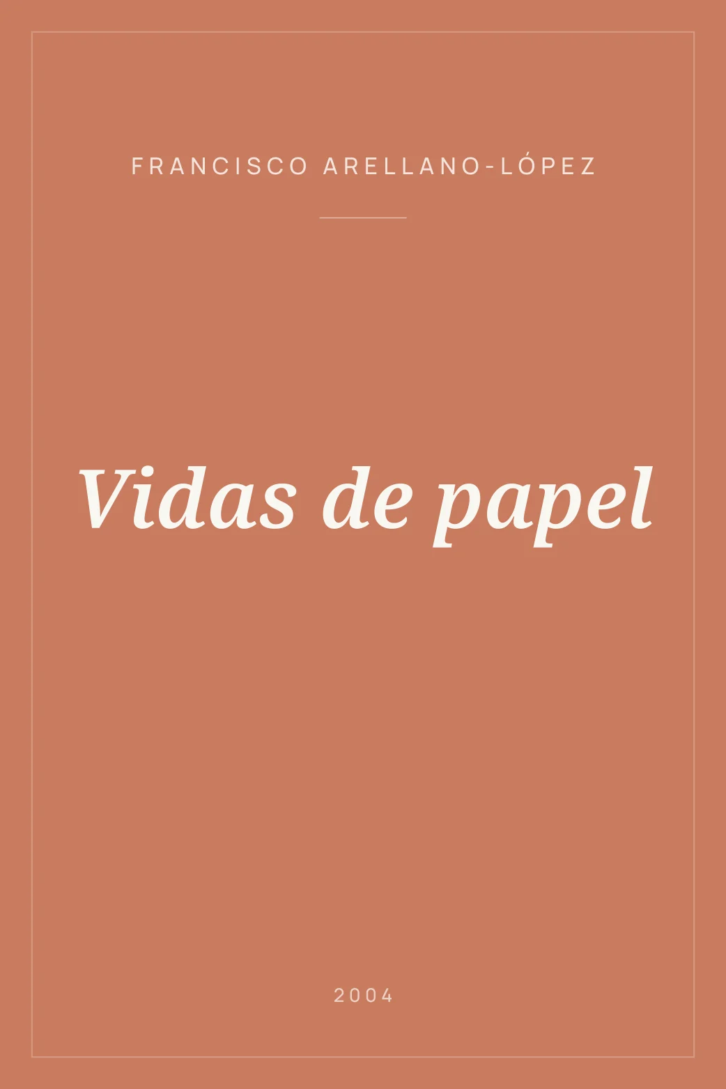 Portada de Vidas de papel
