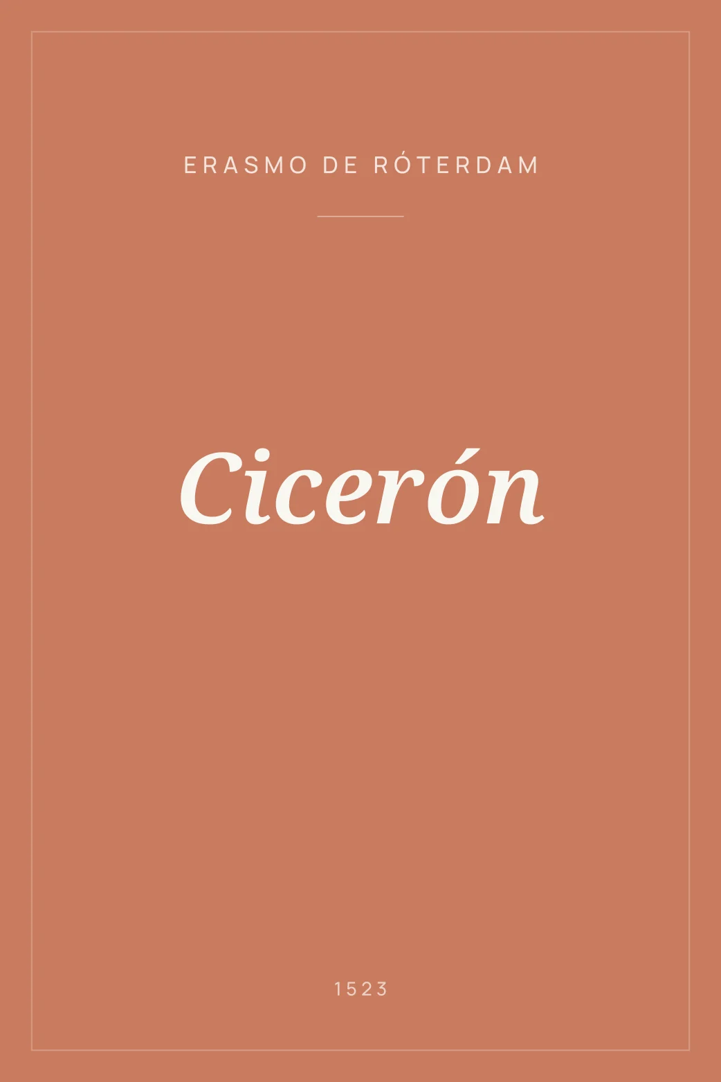 Portada de Cicerón