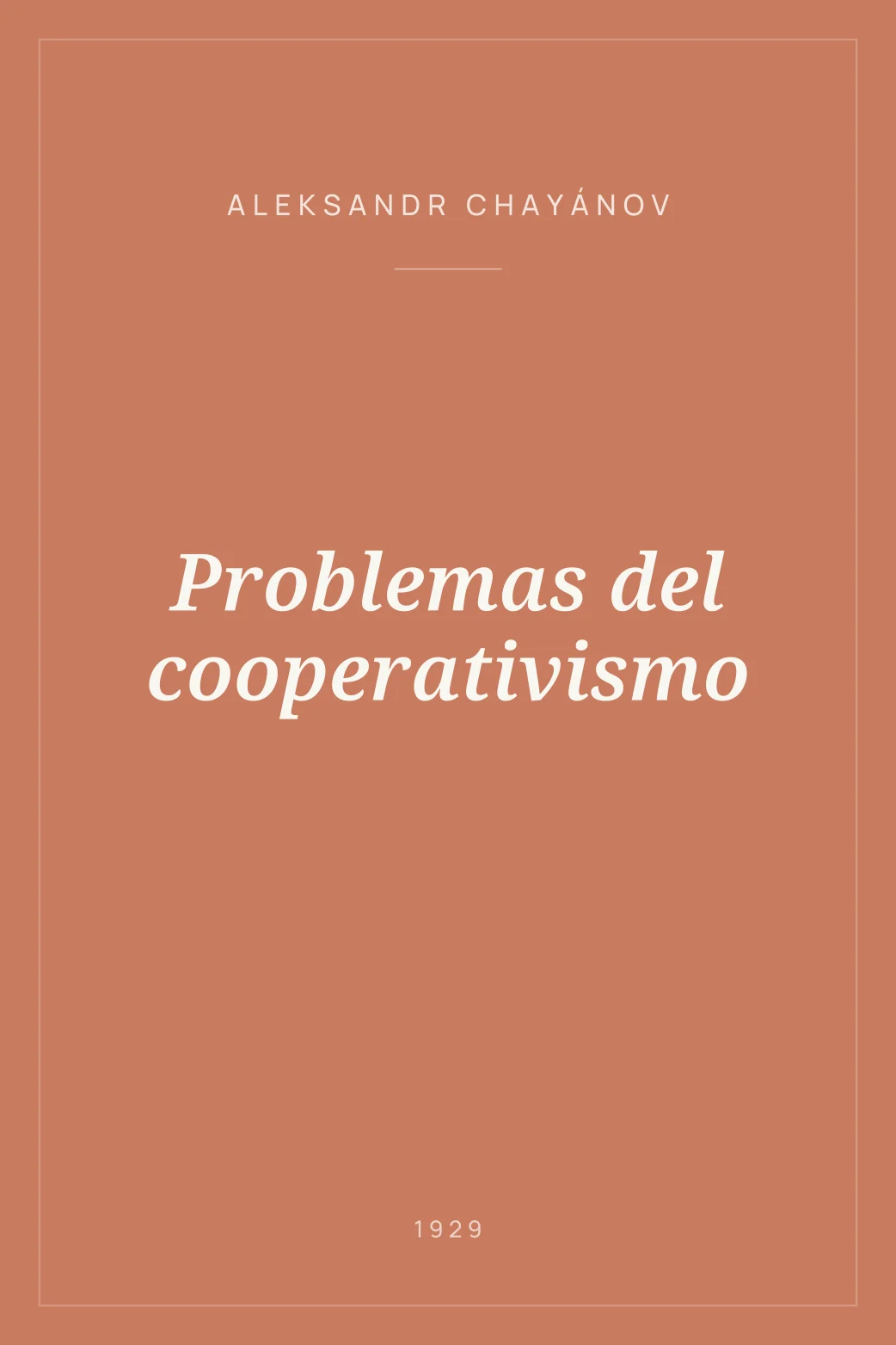 Portada de Problemas del cooperativismo