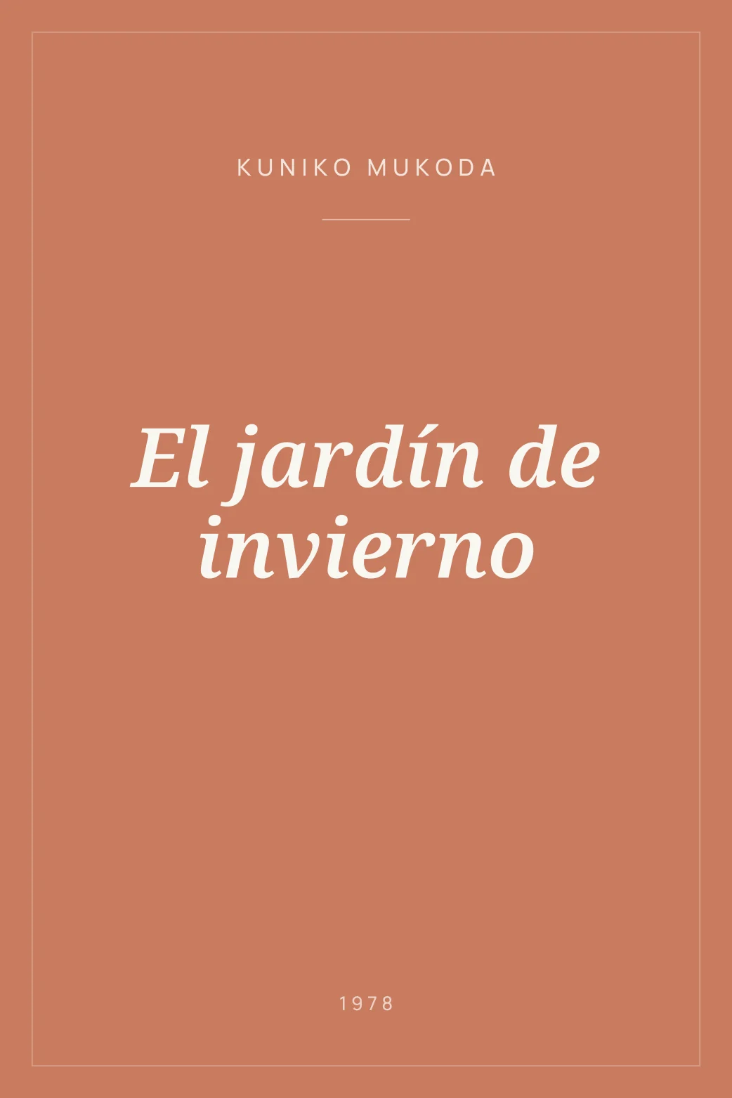 Portada de El jardín de invierno