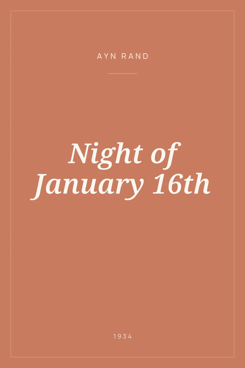 Portada de Night of January 16th