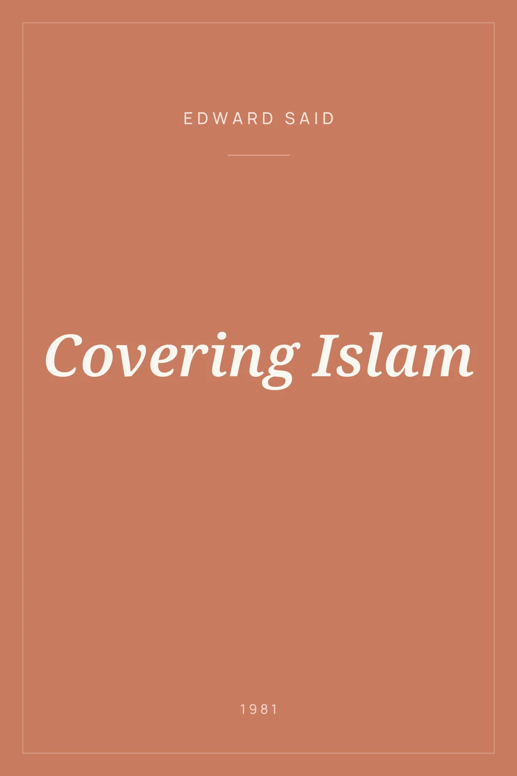 Portada de Covering Islam