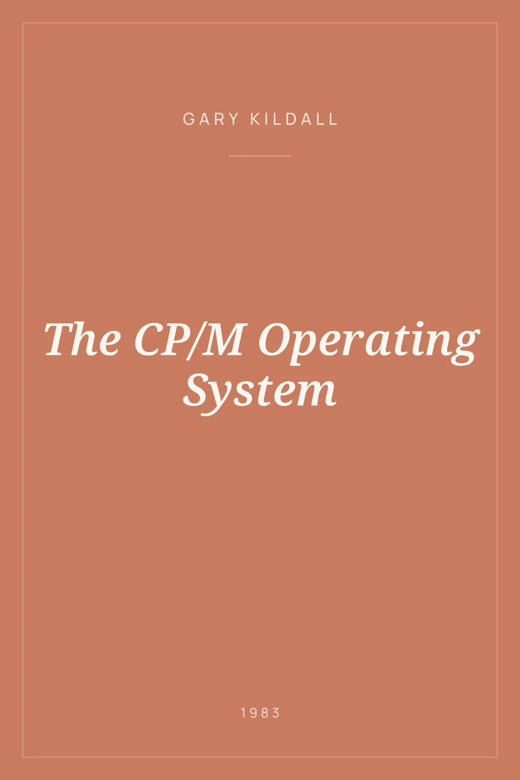 Portada de The CP/M Operating System