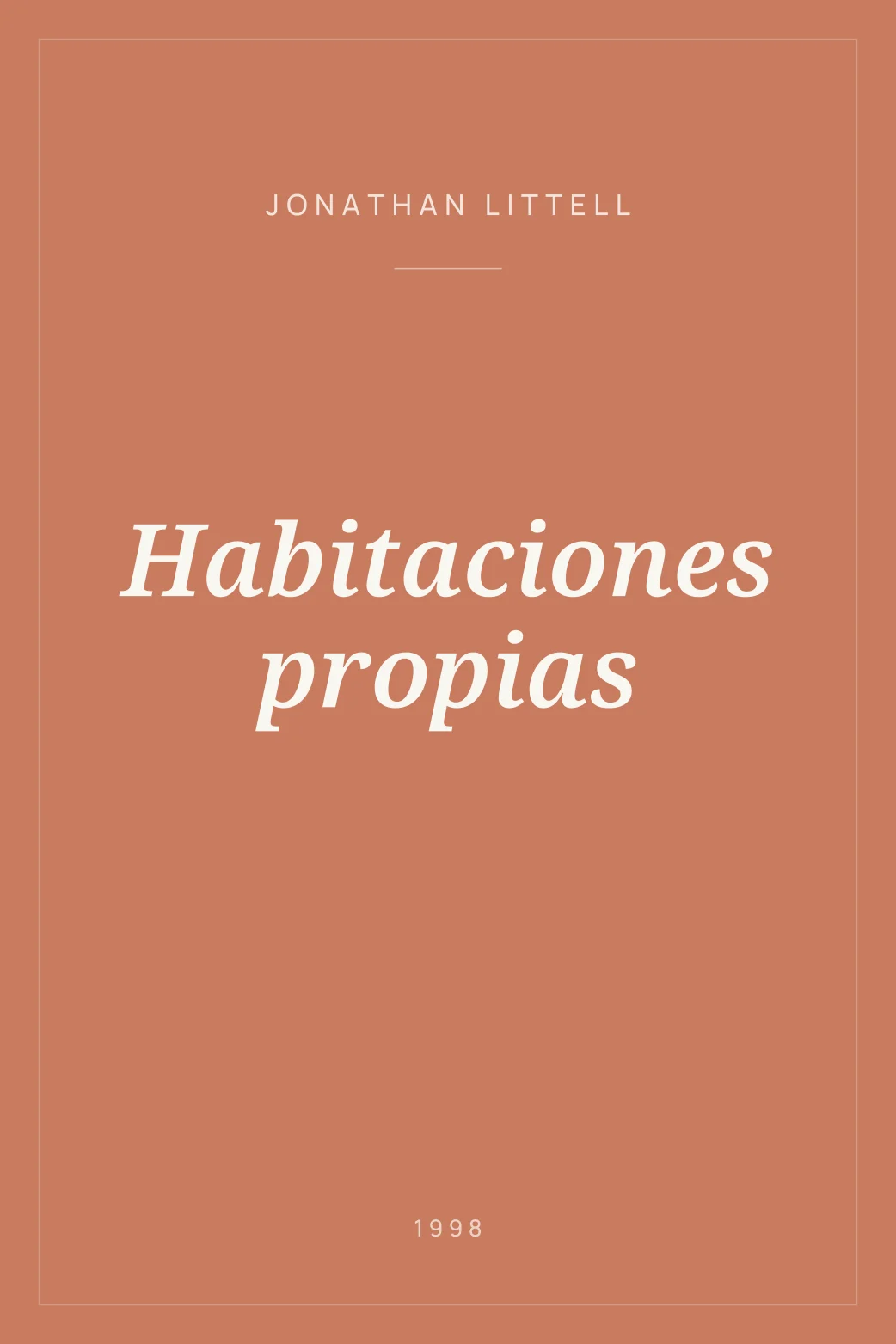 Portada de Habitaciones propias