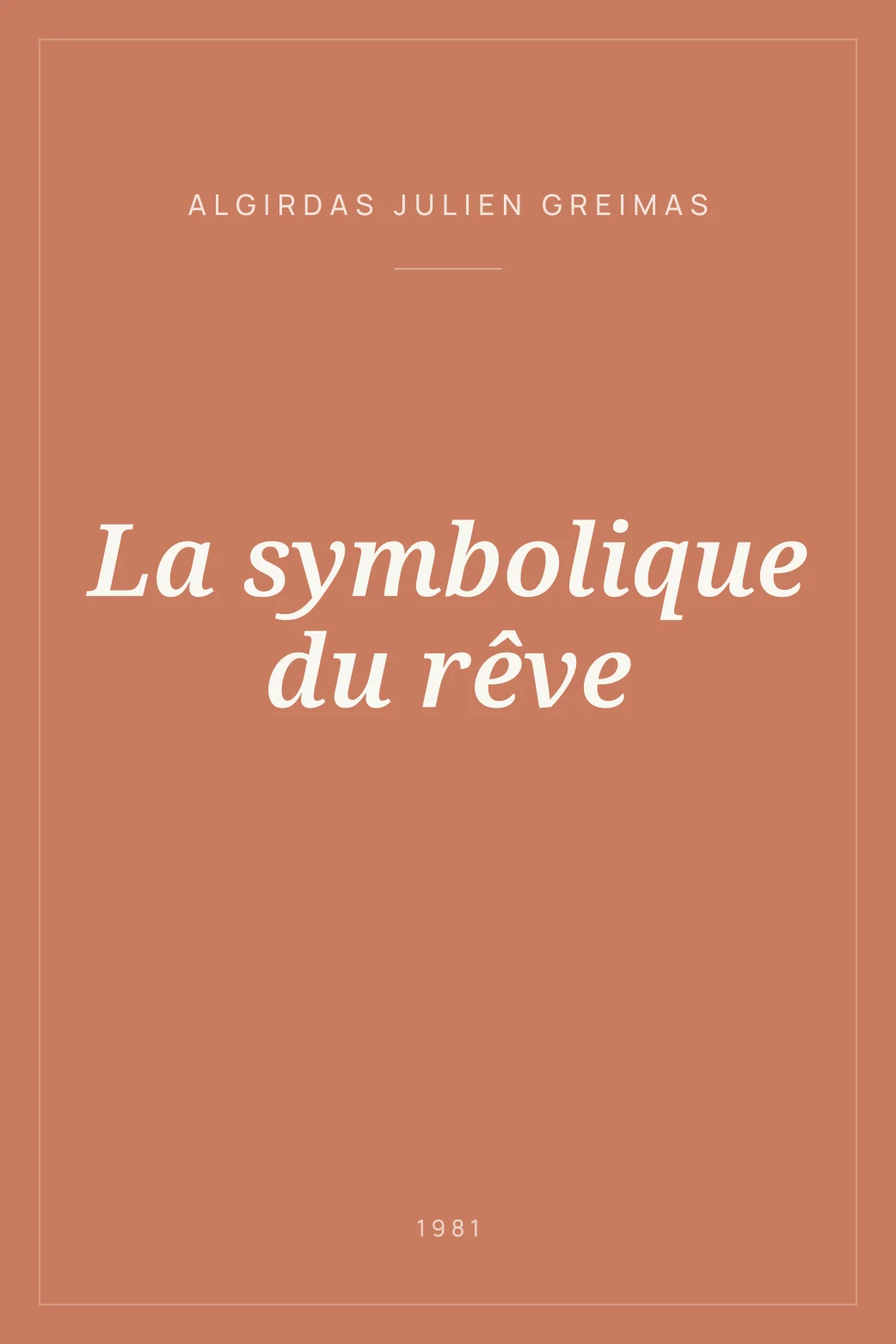 Portada de La symbolique du rêve