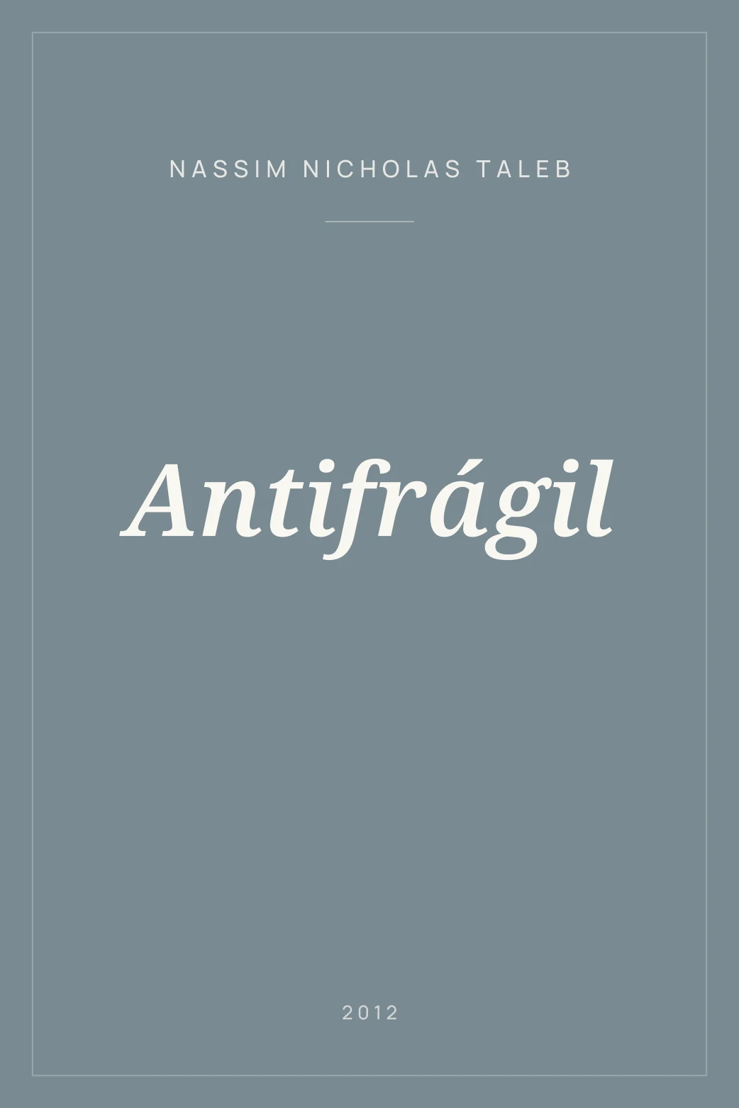 Portada de Antifrágil