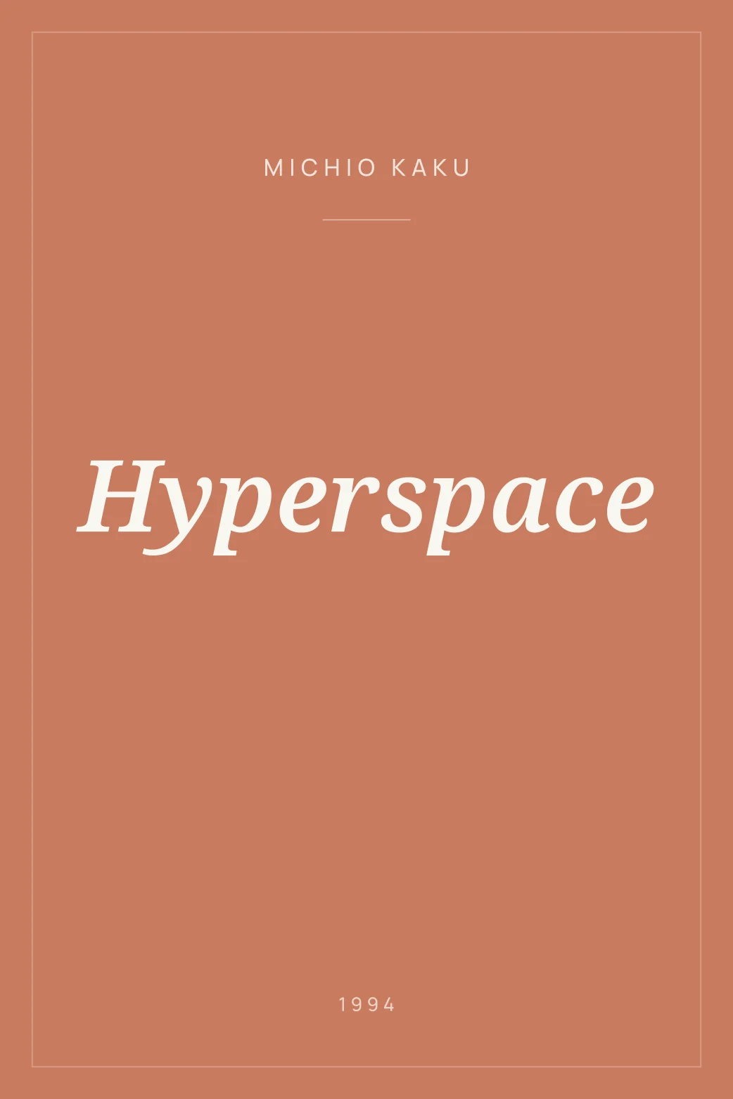Portada de Hyperspace