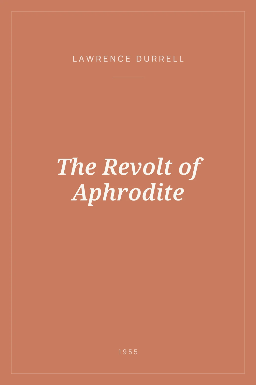 Portada de The Revolt of Aphrodite