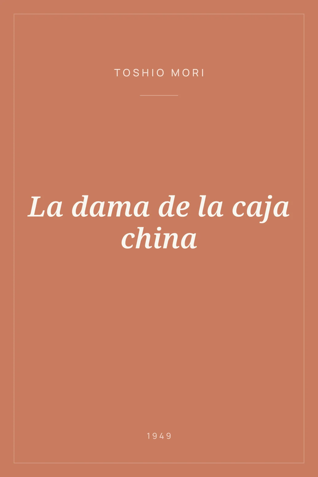 Portada de La dama de la caja china