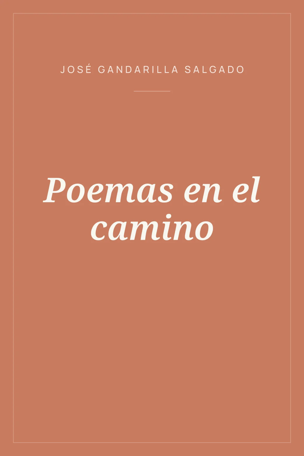 Portada de Poemas en el camino