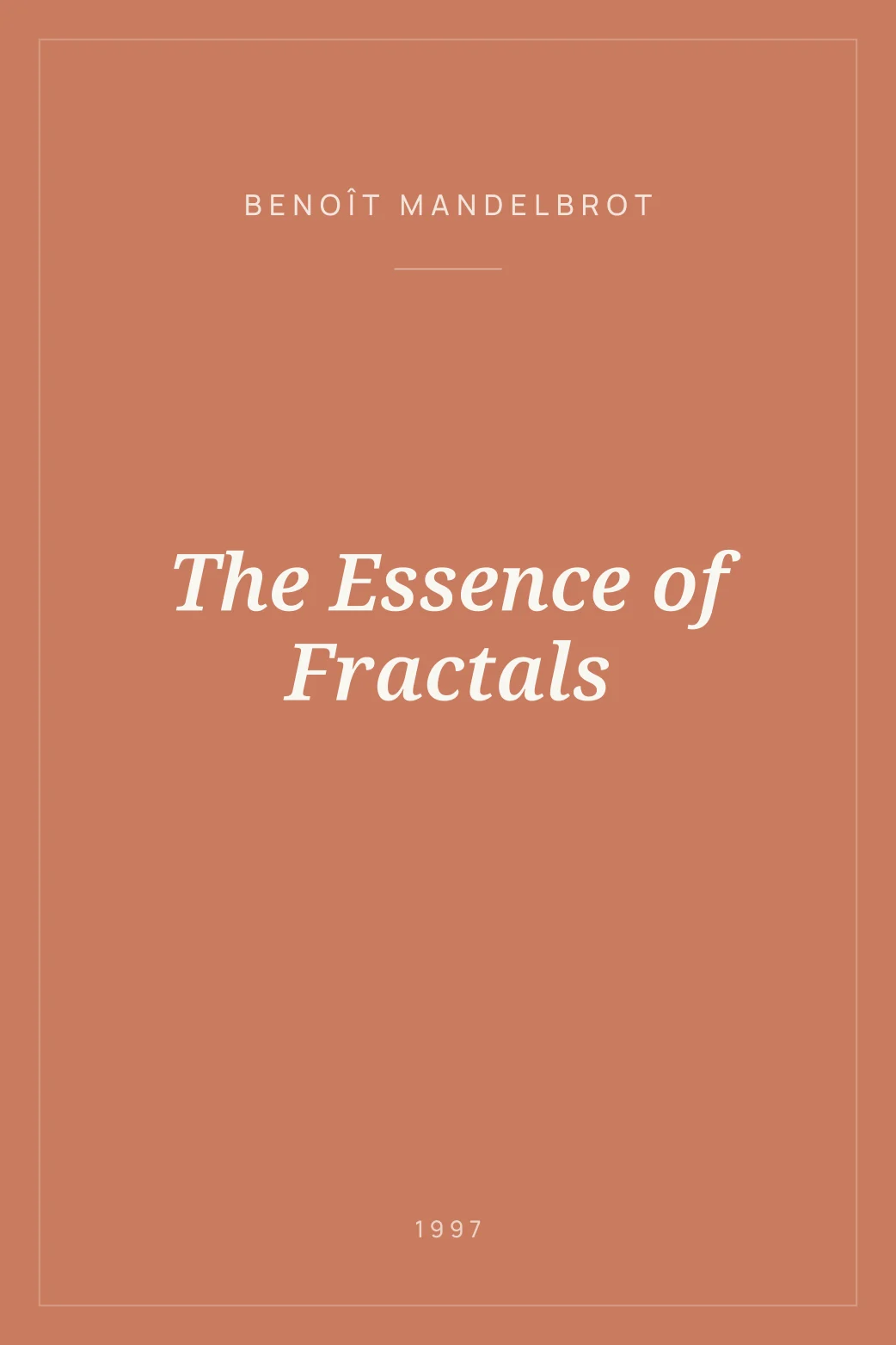 Portada de The Essence of Fractals