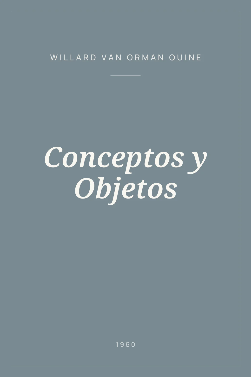Portada de Conceptos y Objetos