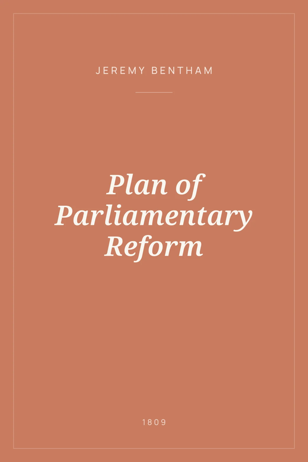 Portada de Plan of Parliamentary Reform