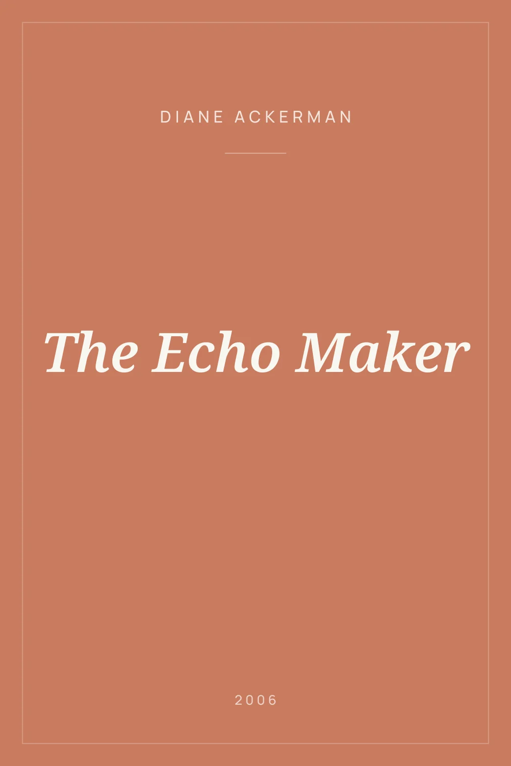 Portada de The Echo Maker
