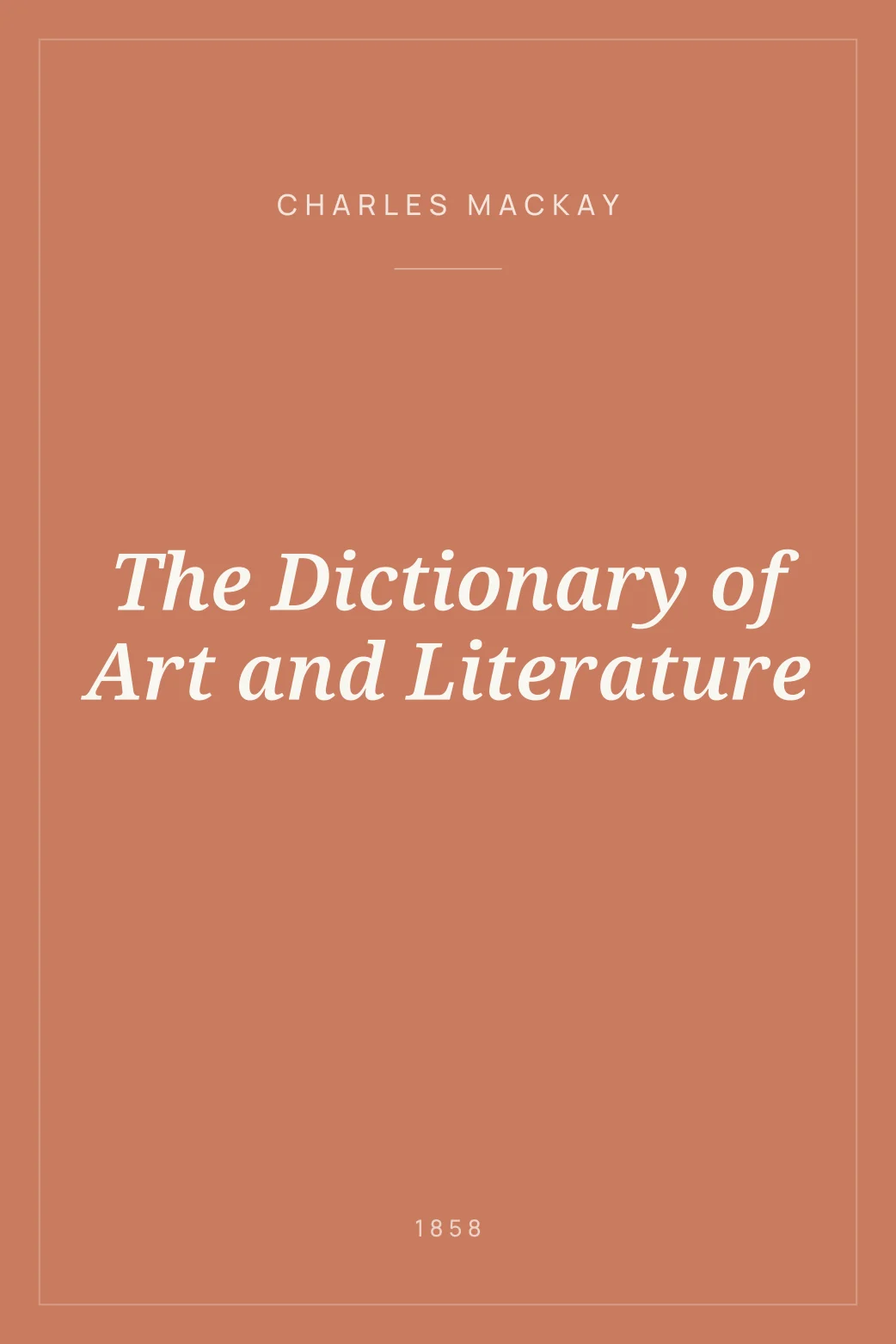 Portada de The Dictionary of Art and Literature