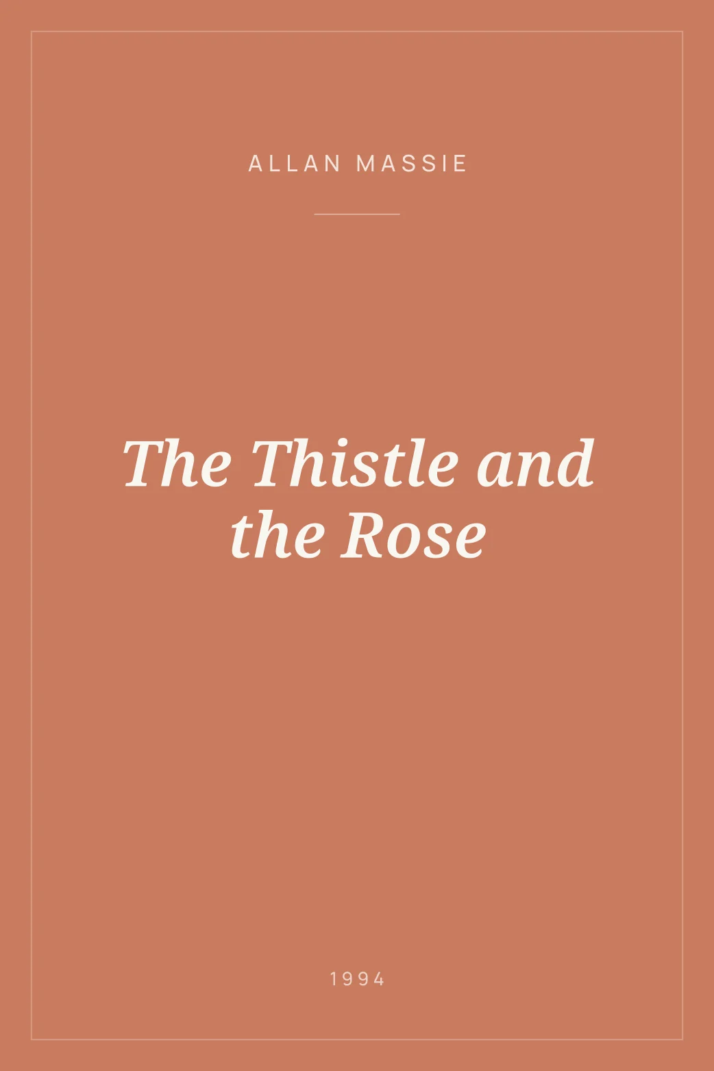 Portada de The Thistle and the Rose