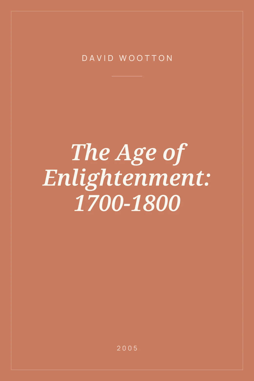 Portada de The Age of Enlightenment: 1700-1800