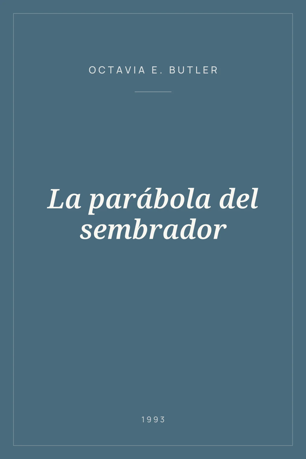 Portada de La parábola del sembrador