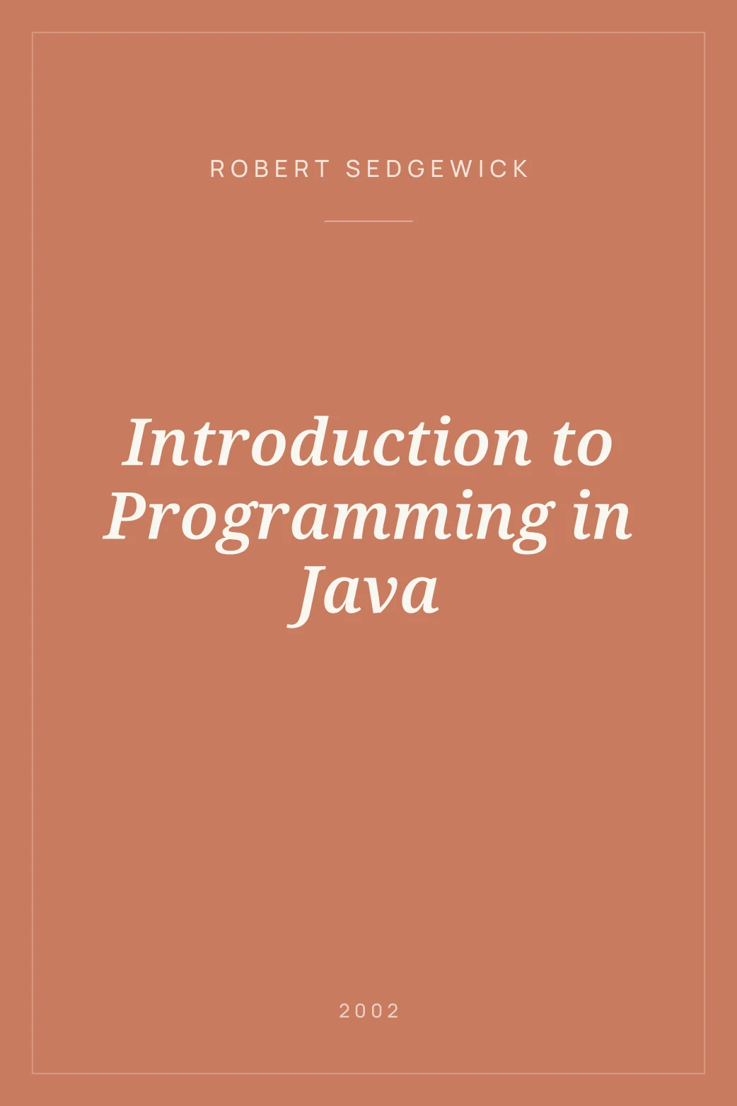 Portada de Introduction to Programming in Java