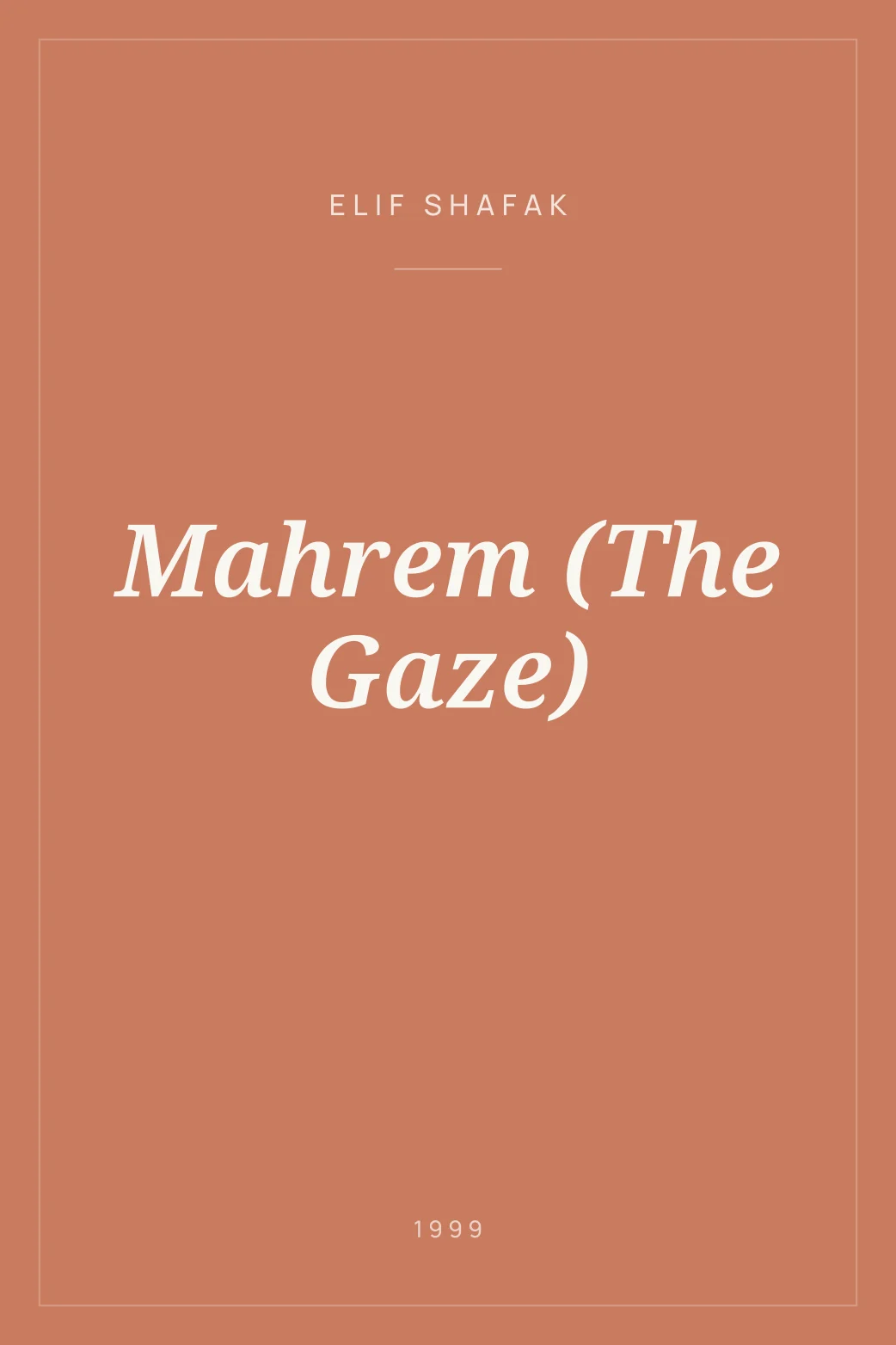 Portada de Mahrem (The Gaze)