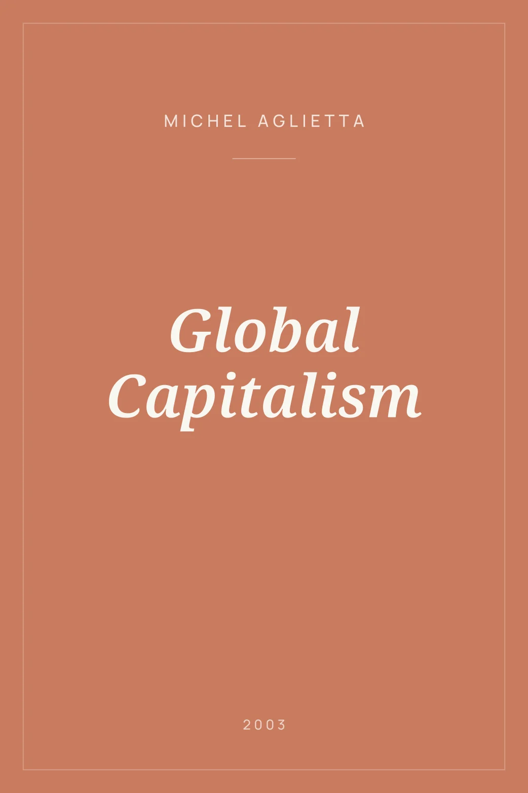 Portada de Global Capitalism