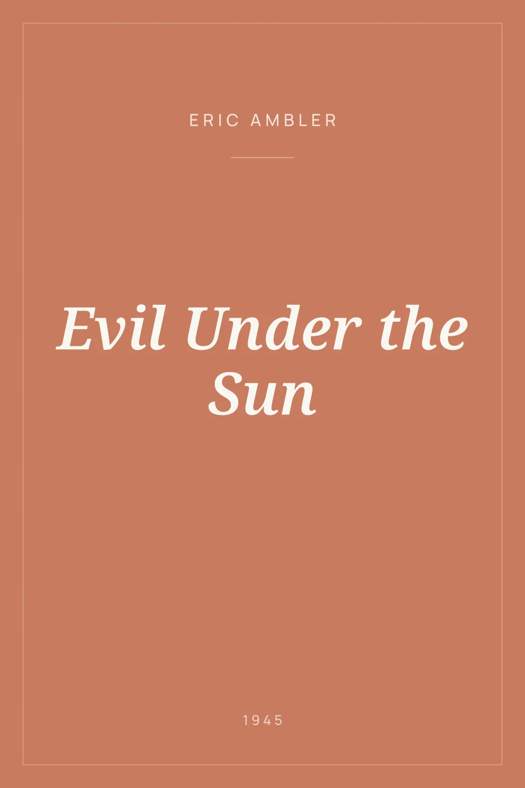 Portada de Evil Under the Sun