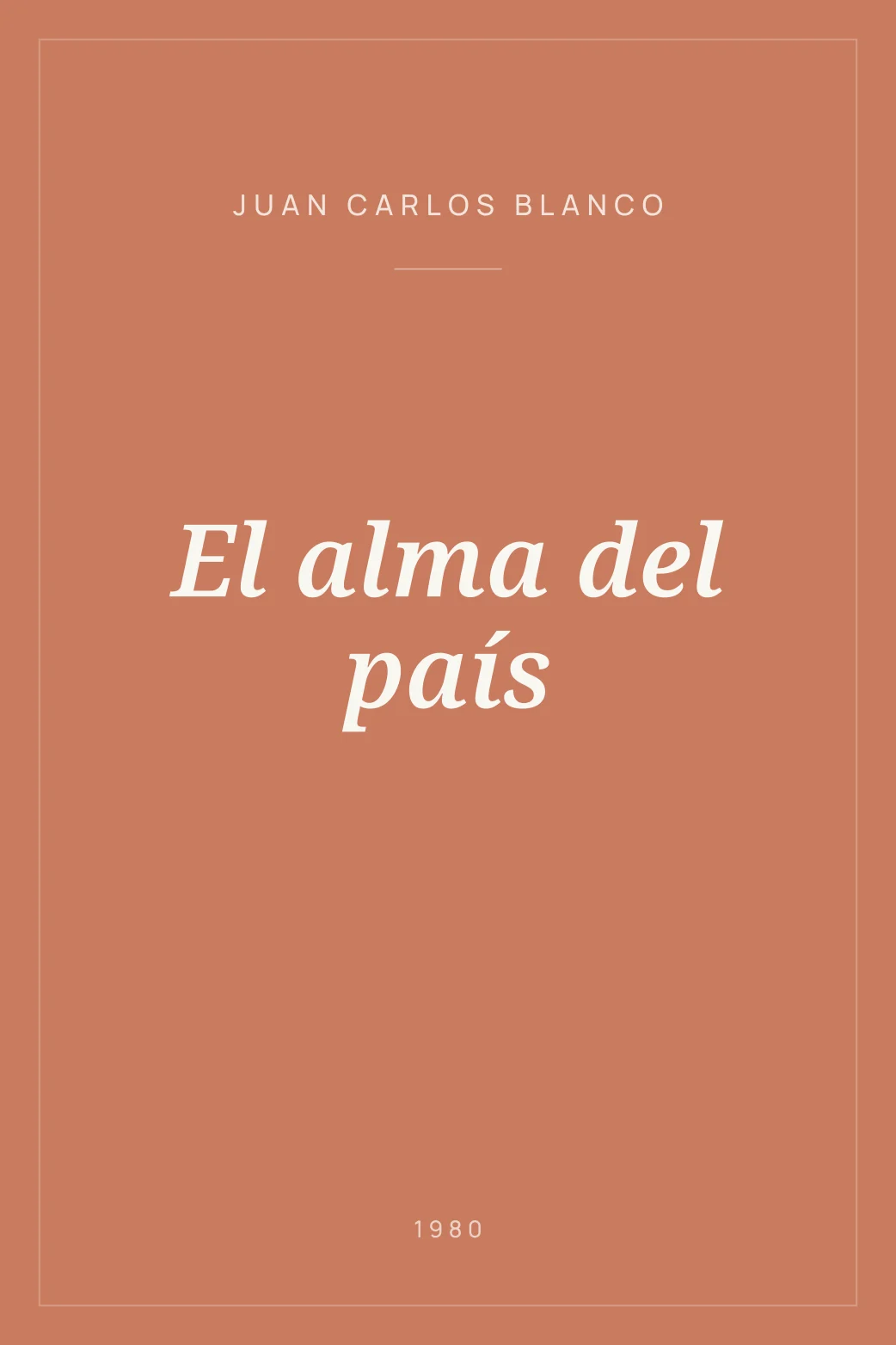 Portada de El alma del país