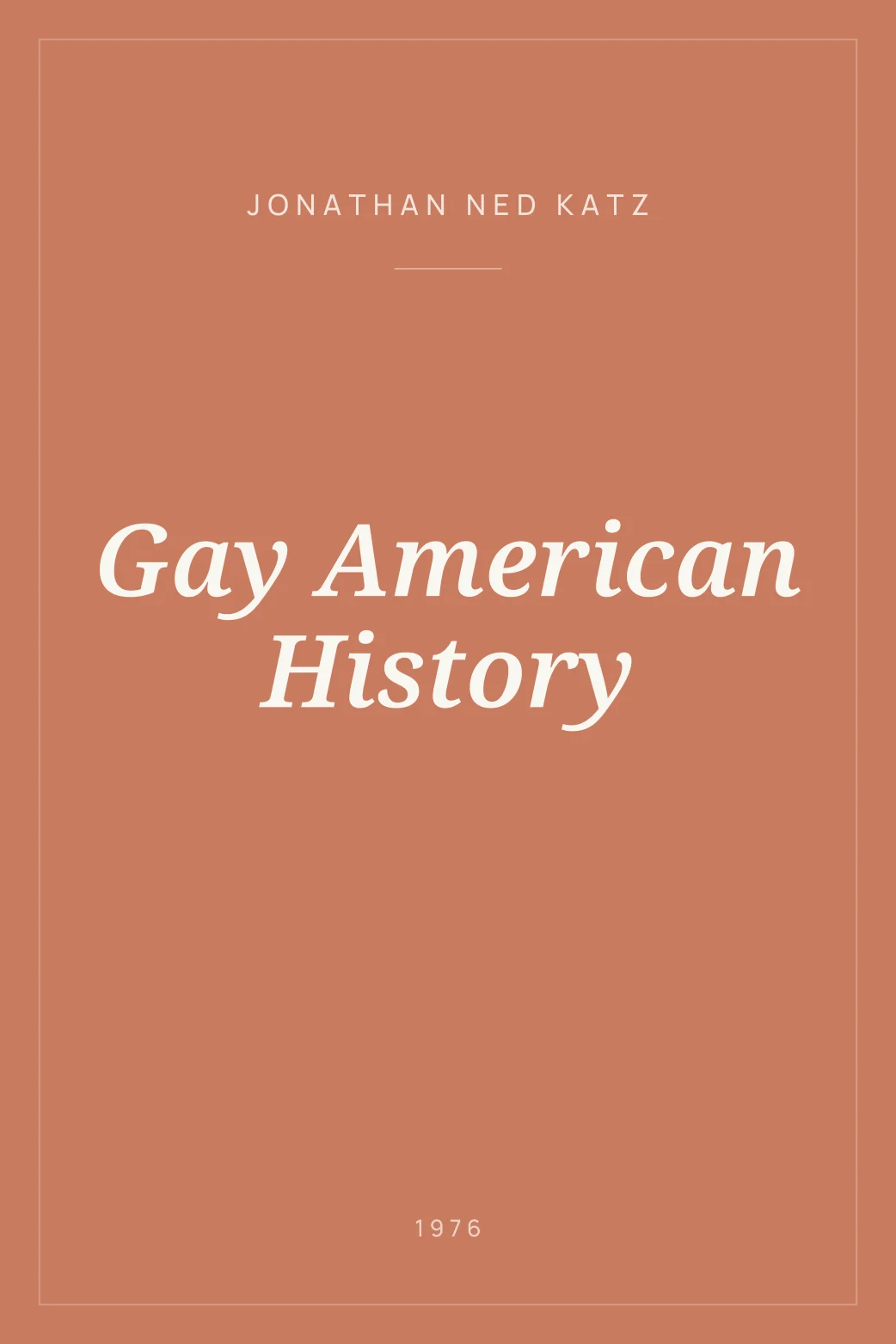 Portada de Gay American History