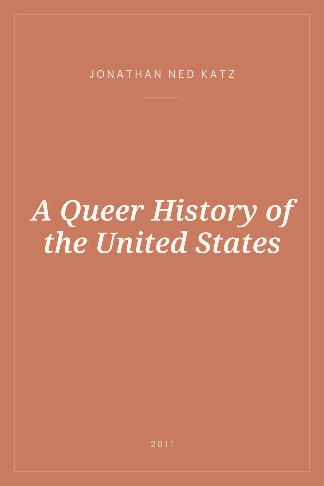 Portada de A Queer History of the United States