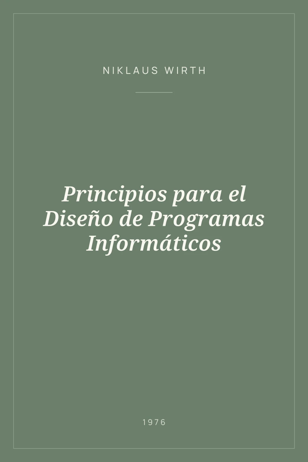 Portada de Principios para el Diseño de Programas Informáticos