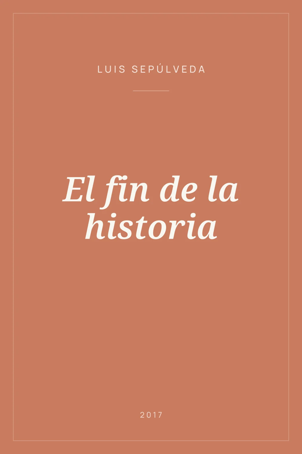 Portada de El fin de la historia