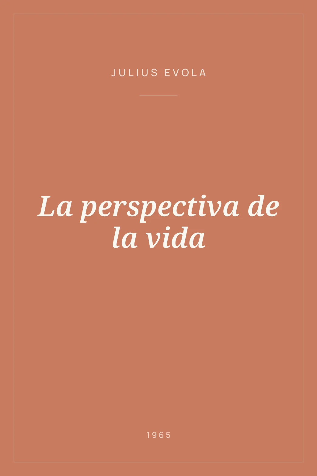 Portada de La perspectiva de la vida