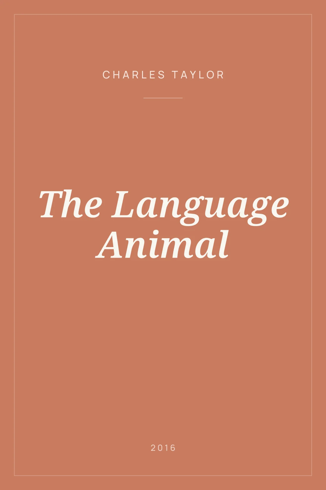 Portada de The Language Animal