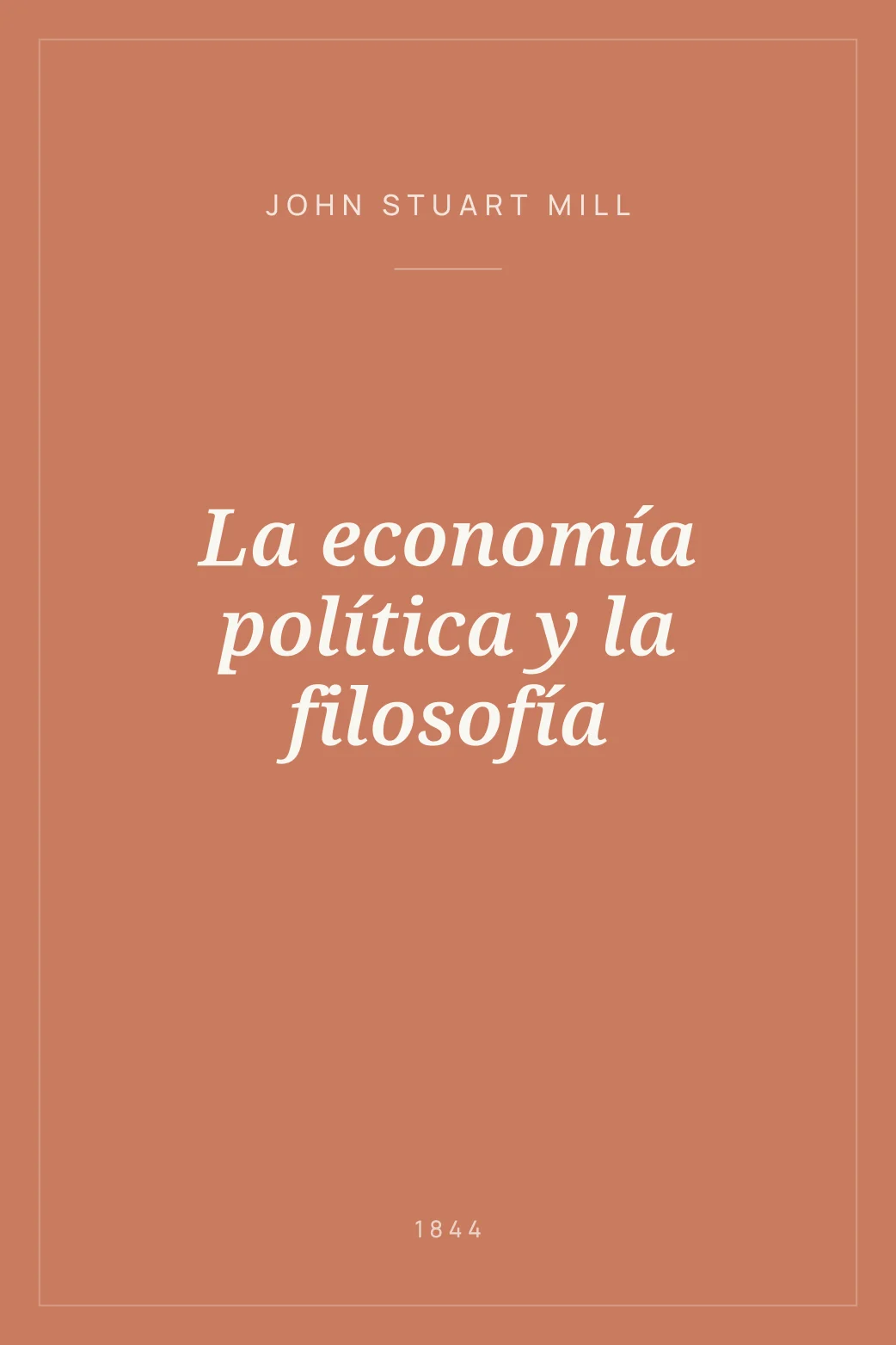 Portada de La economía política y la filosofía