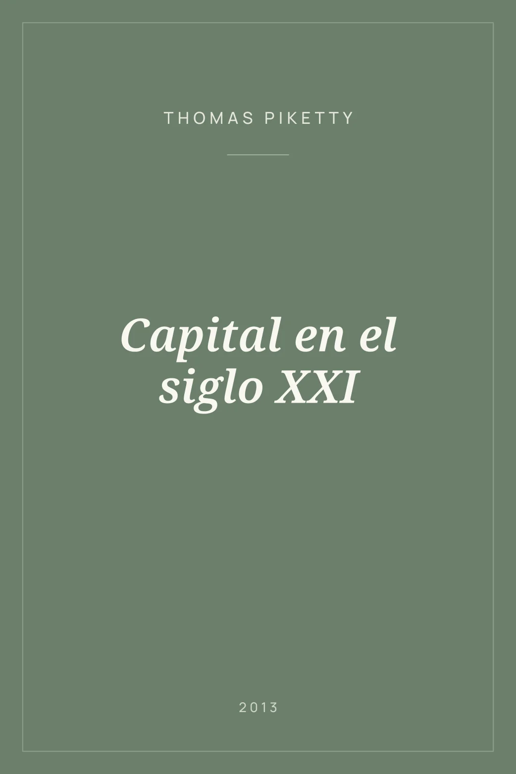 Portada de Capital en el siglo XXI