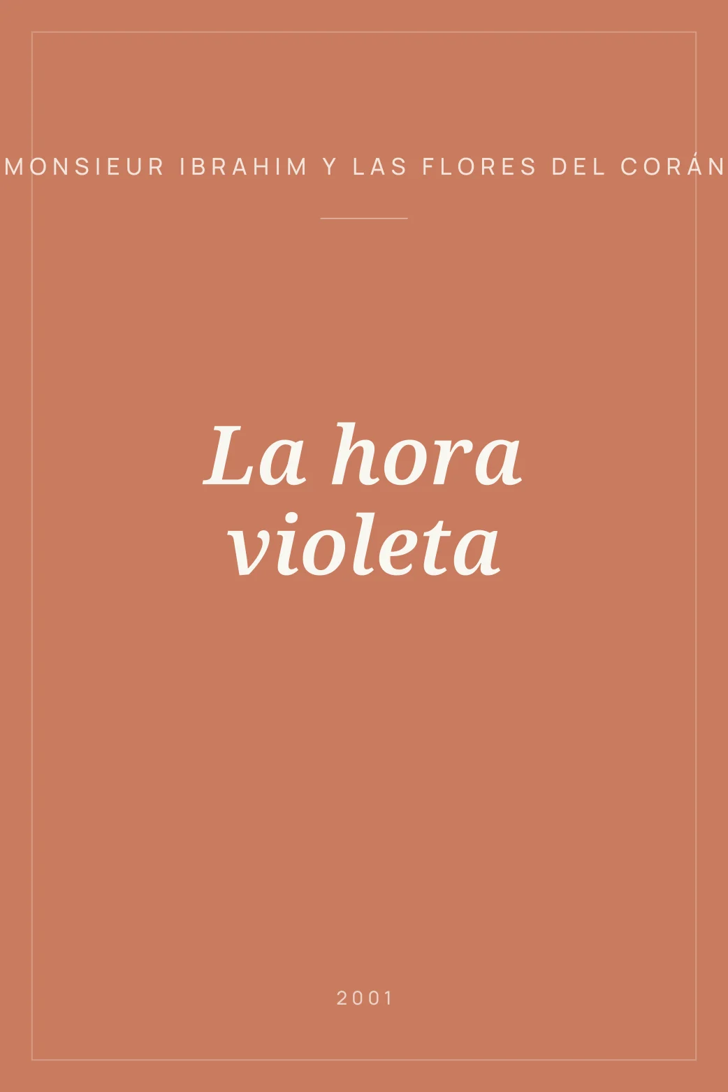 Portada de La hora violeta