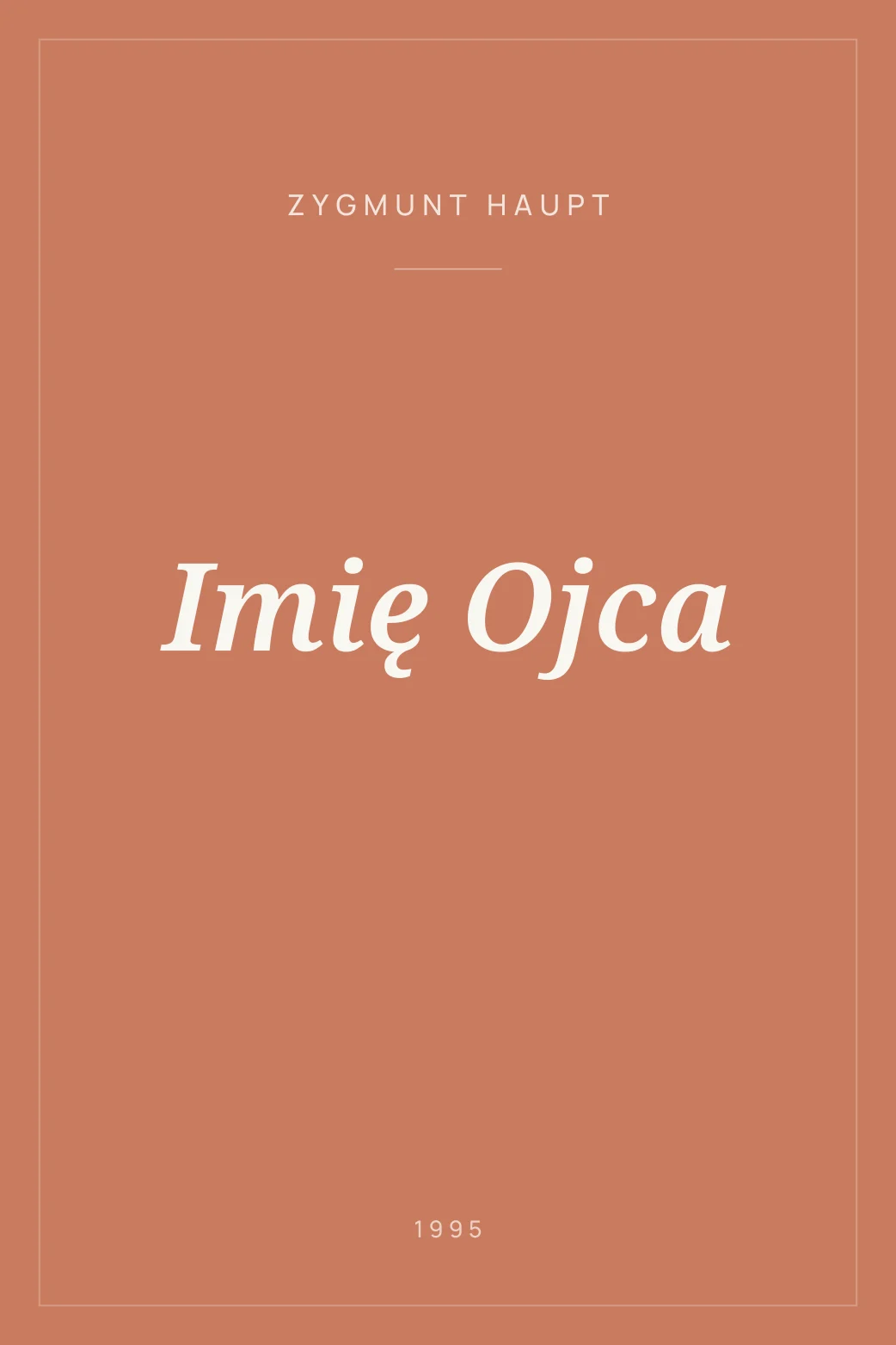 Portada de Imię Ojca